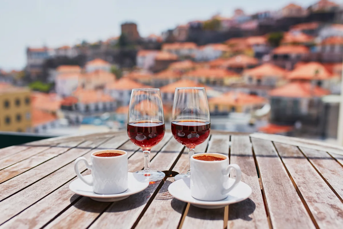 Coffee and Madeira wine