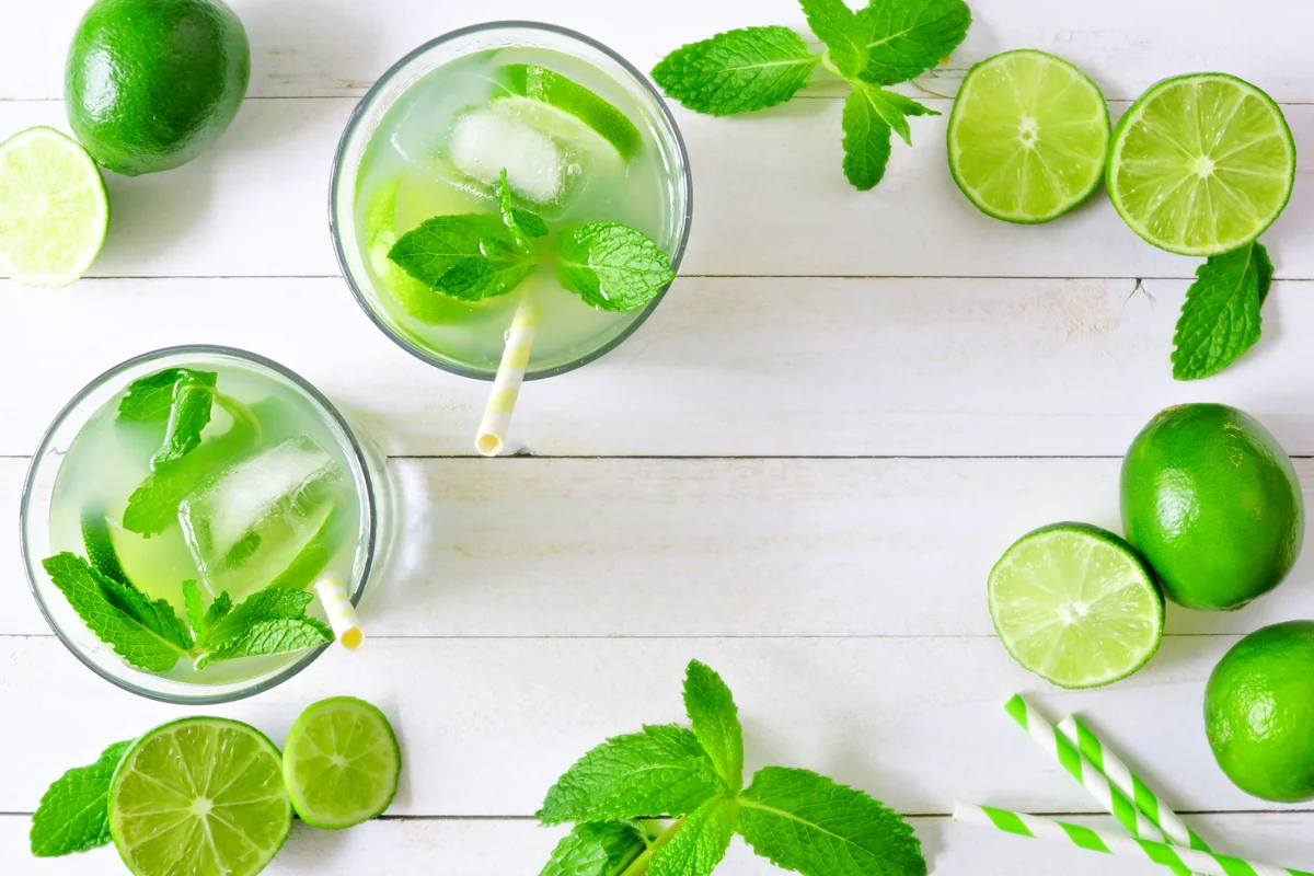 Non-alcoholic Jamaican lime water