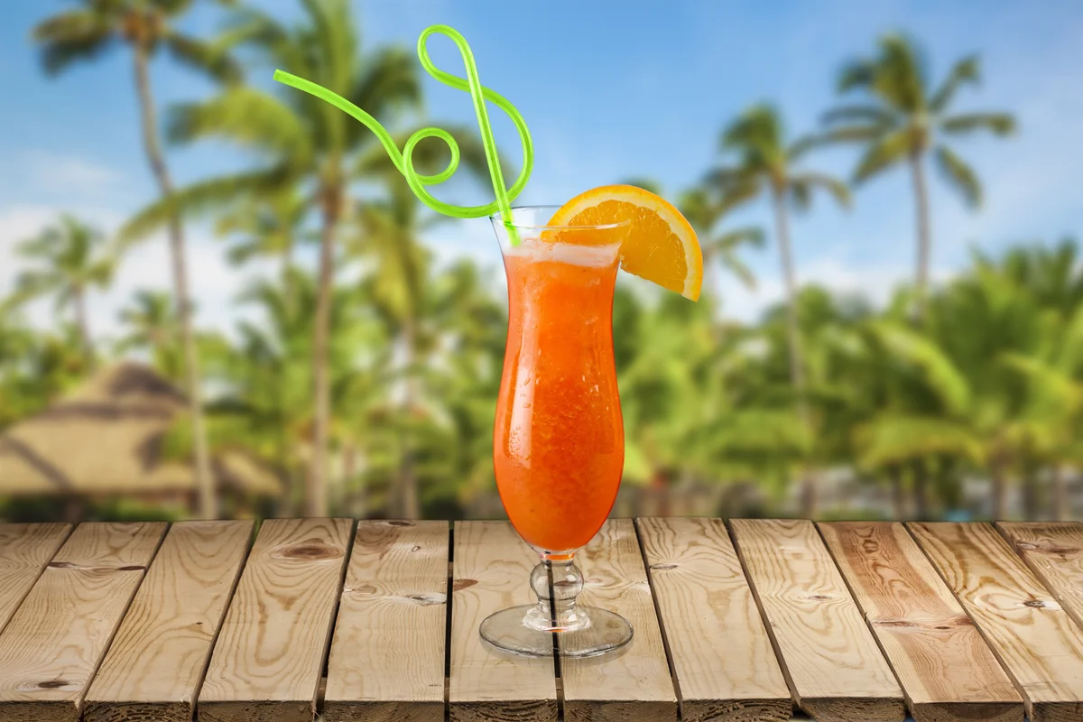 Non-alcoholic Bahama mama drink