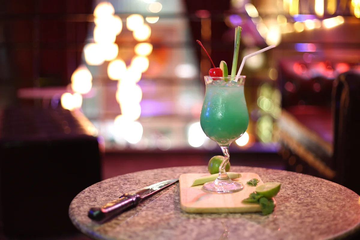 Blue Bahama cocktail