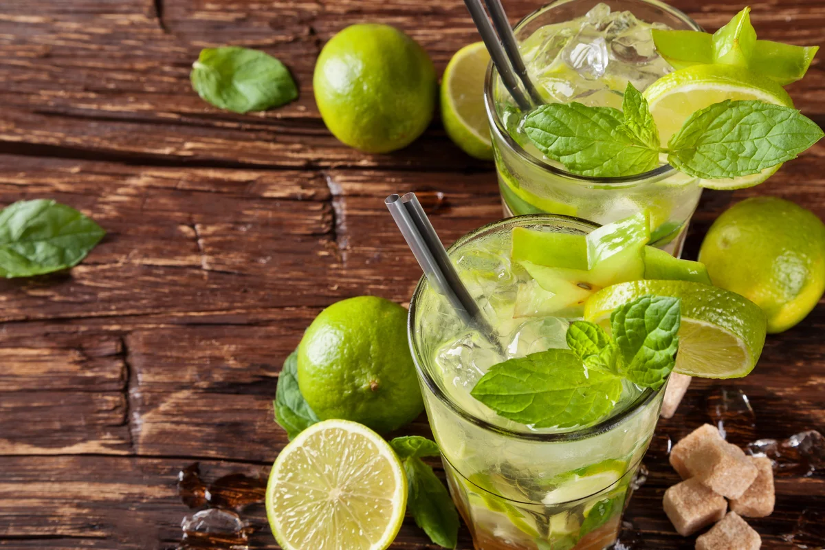 Sugar-free mojito cocktail