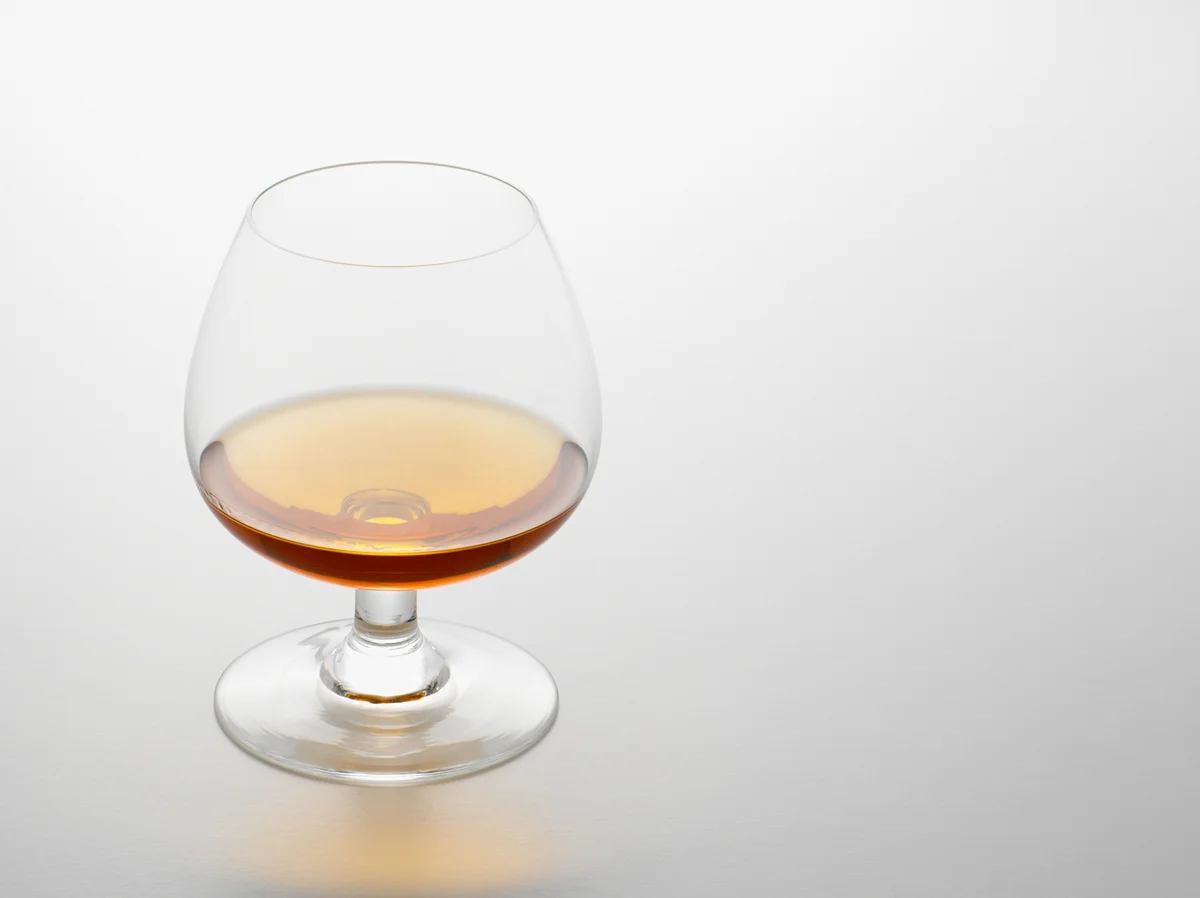 Glass of cognac