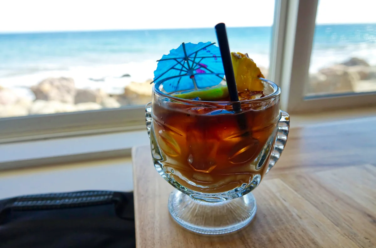 Mai tai cocktail in a tiki glass