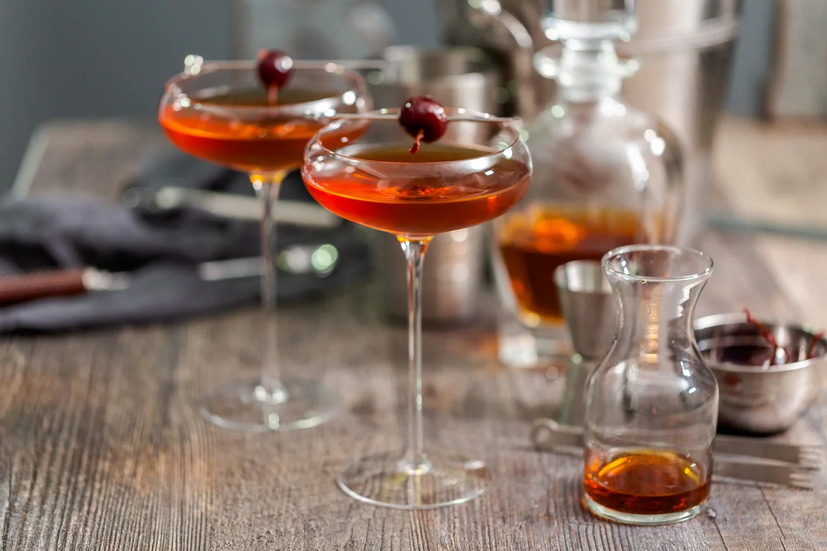 Manhattan cocktails