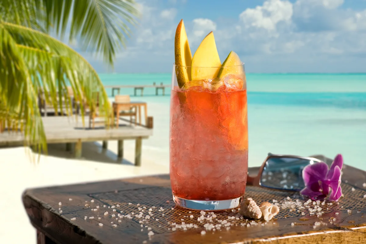 Sex on the beach cocktail