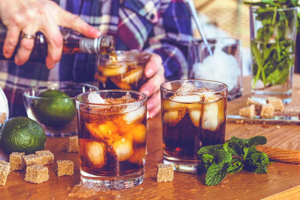 Dark and stormy mojito