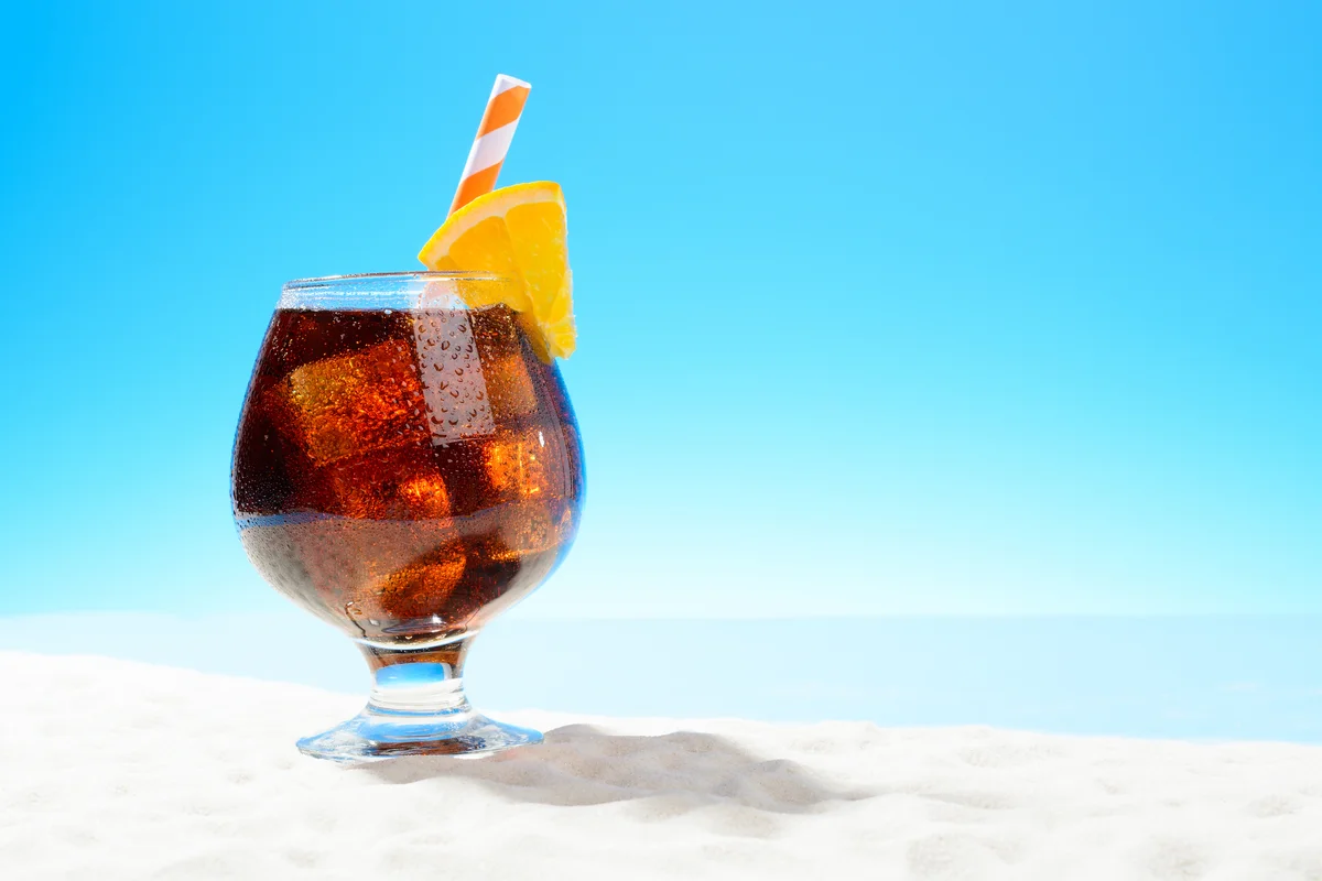 Orange coffee cola