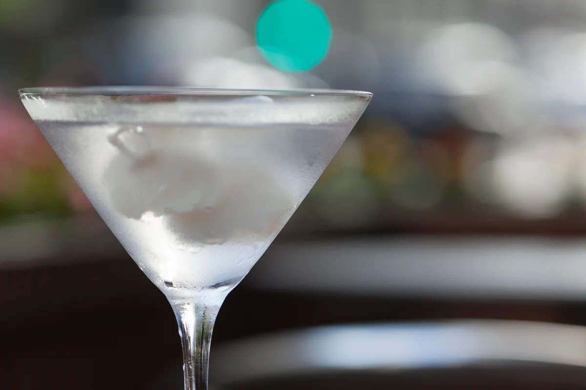 Lychee vodka martini