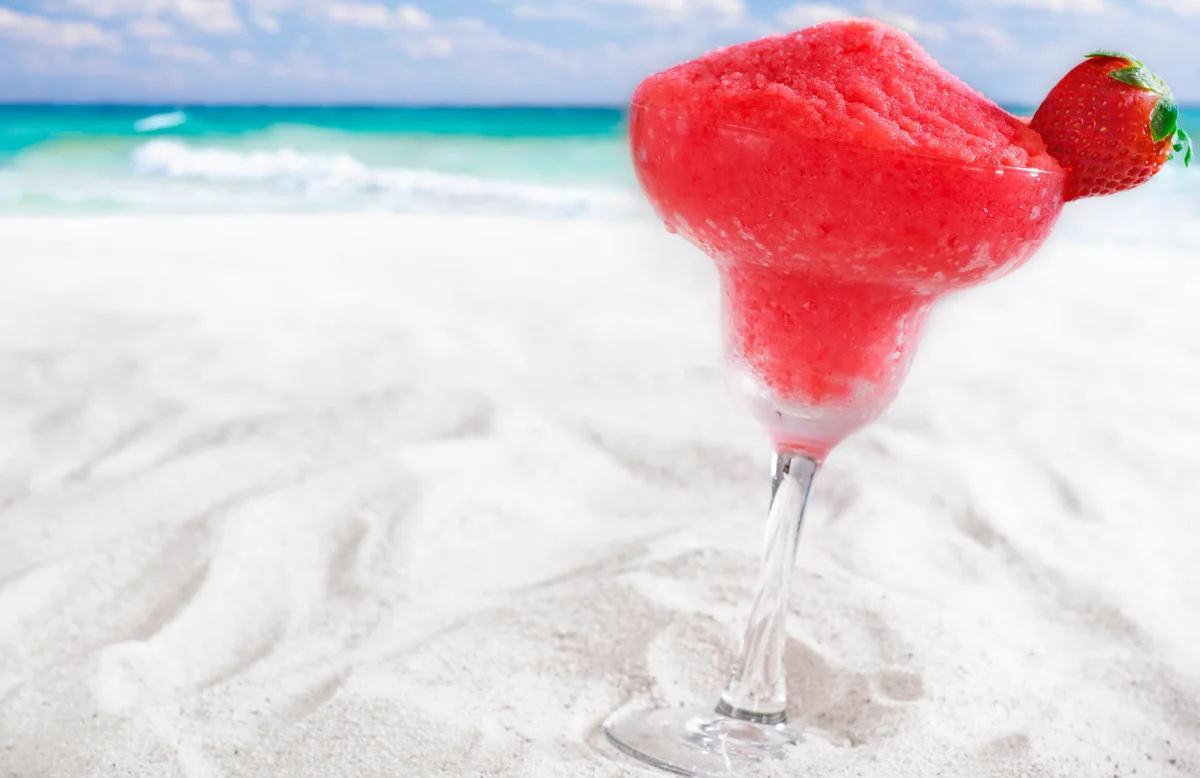 Virgin strawberry margarita