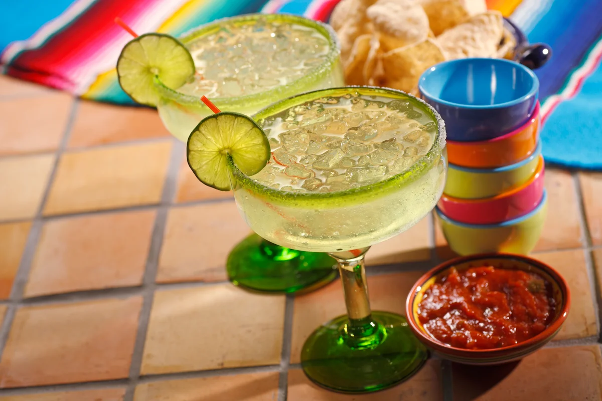 Margarita with lime salt