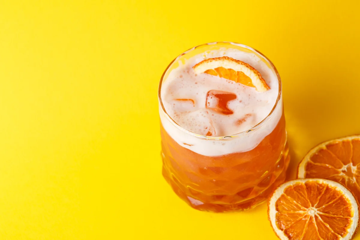Orange ginger cocktail