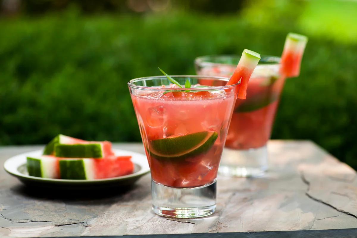 Fuzzy watermelon cocktail