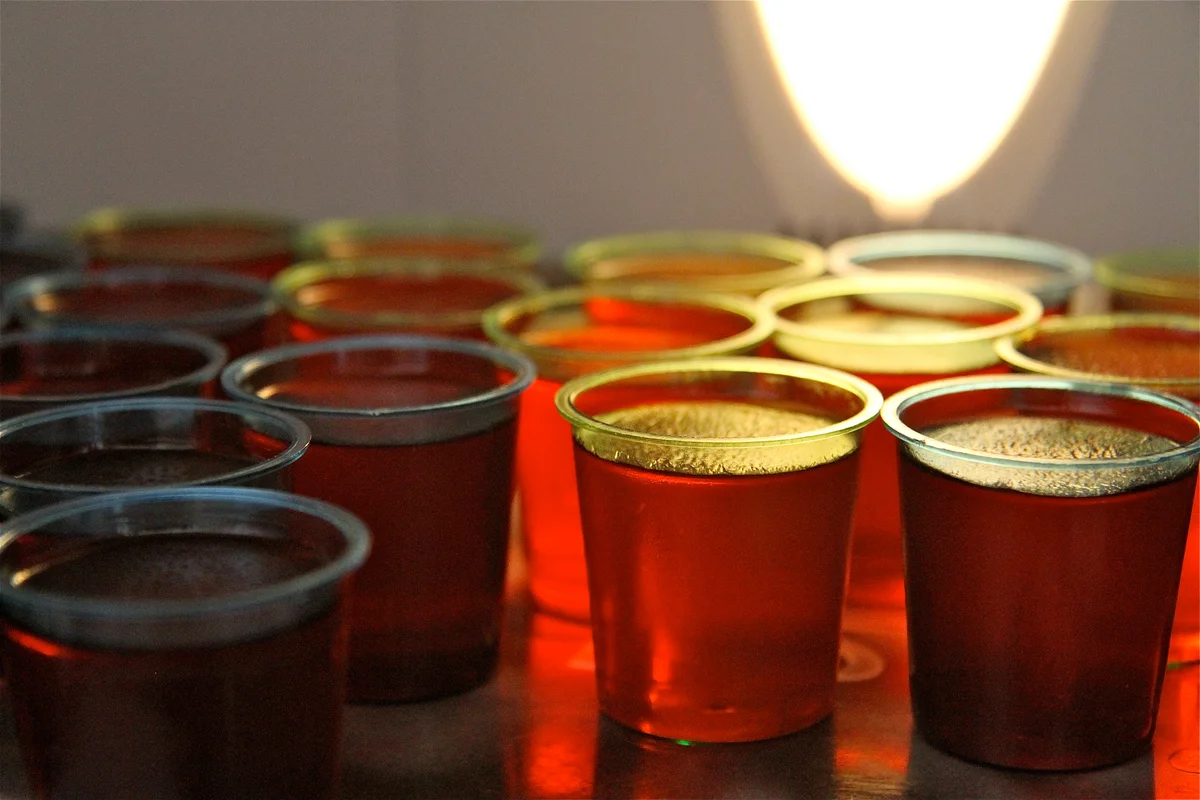Caramel apple jello shots