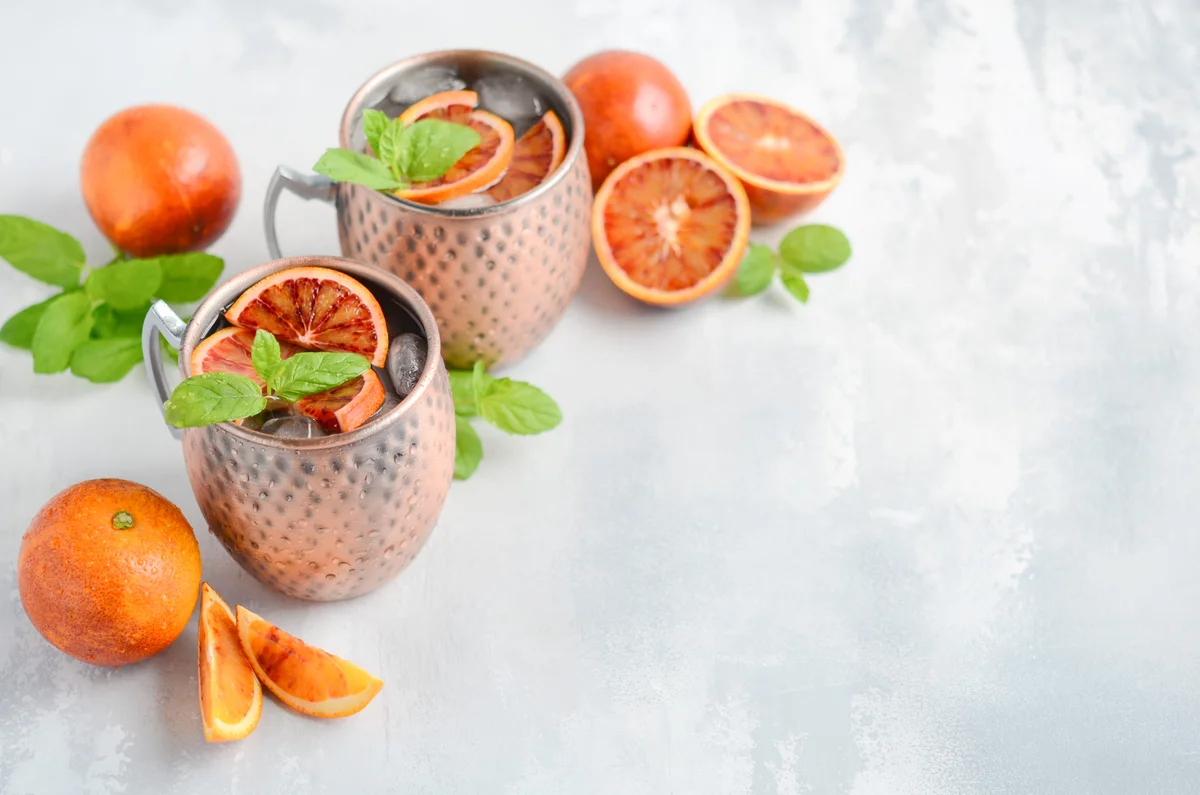 Orange-caramel Moscow mule
