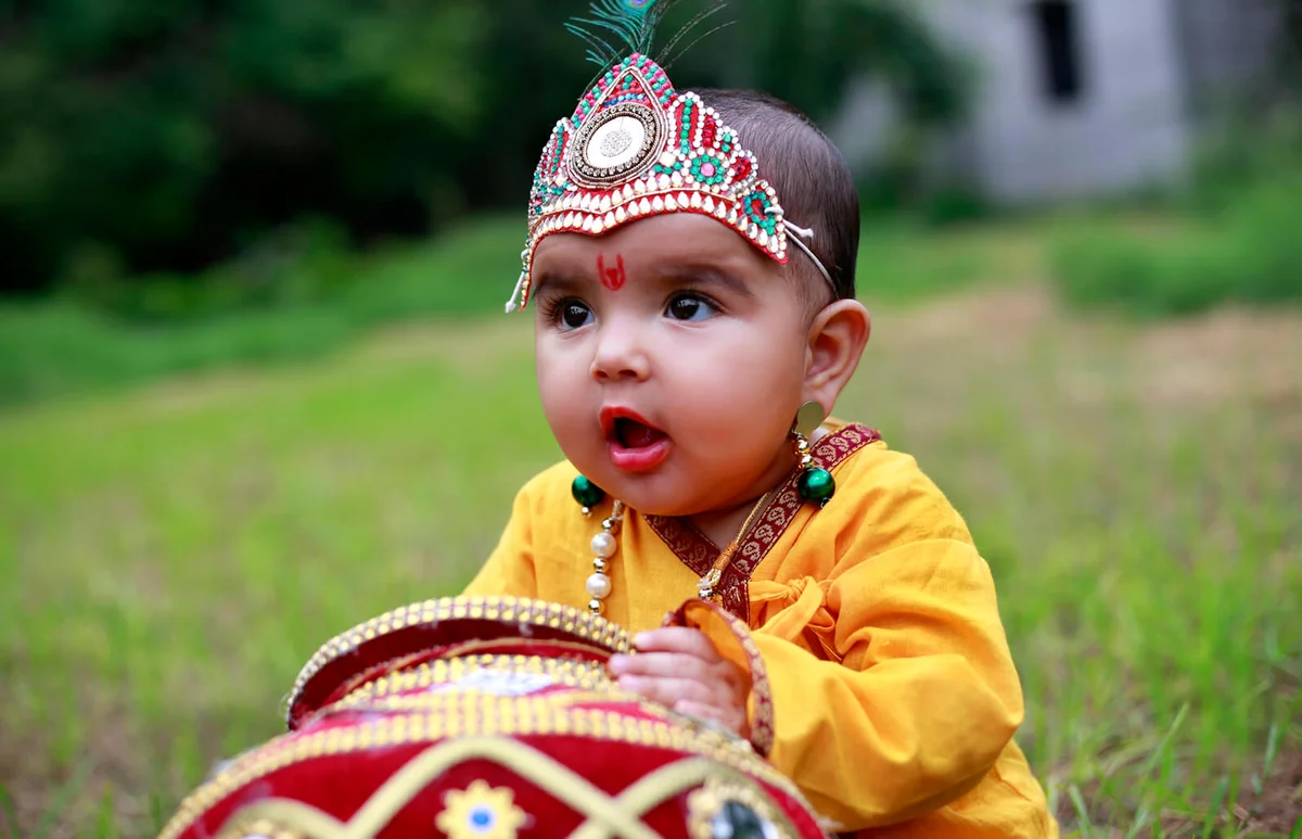 Innocent baby Krishna