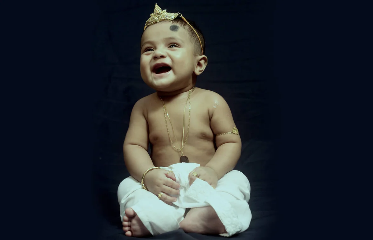 Portrait Of A Hindu Baby