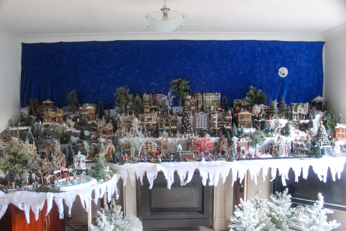 Large Christmas village