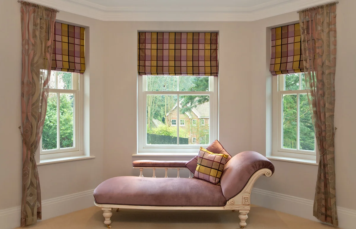 chaise longue in bay window