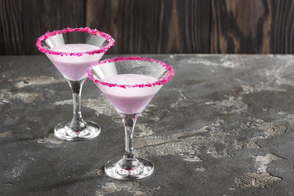 White chocolate cherry martini