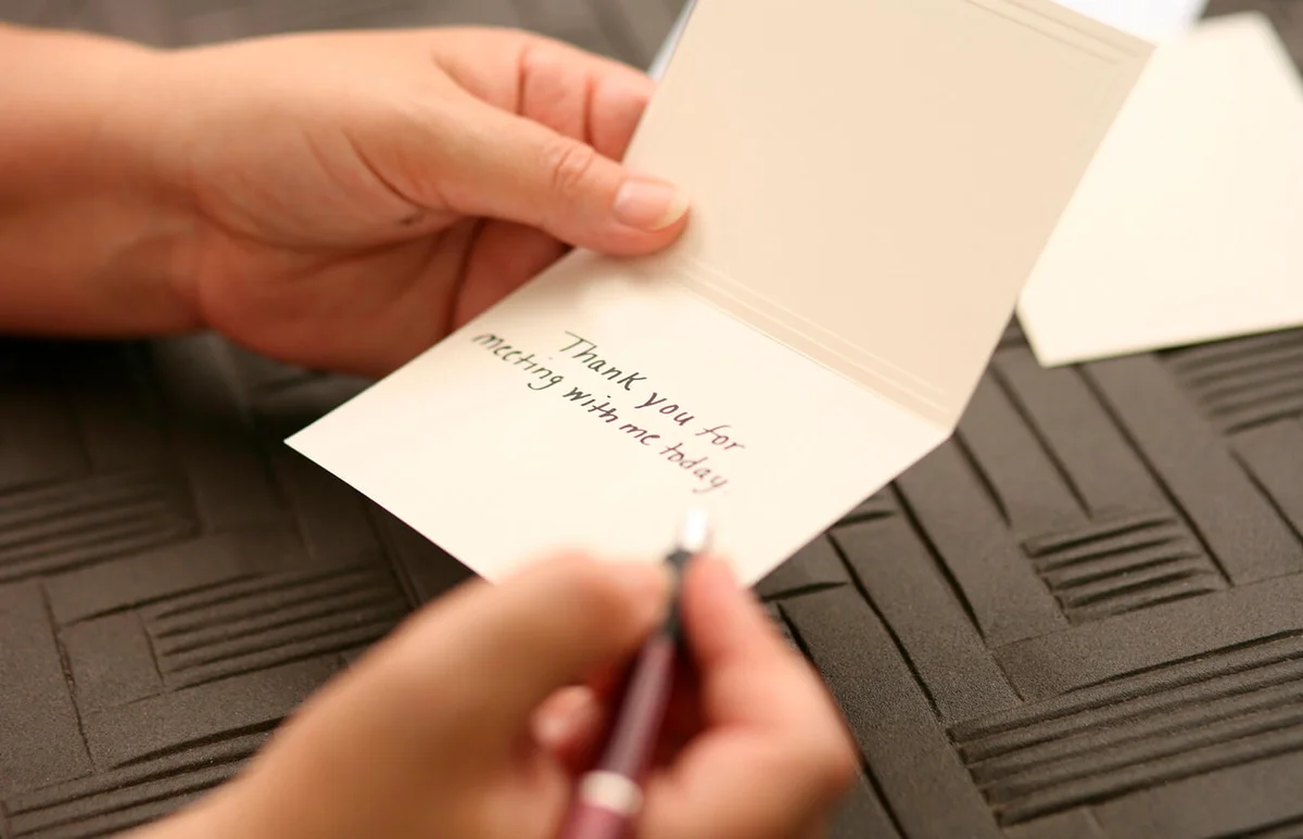 Hand Written Thank You Note