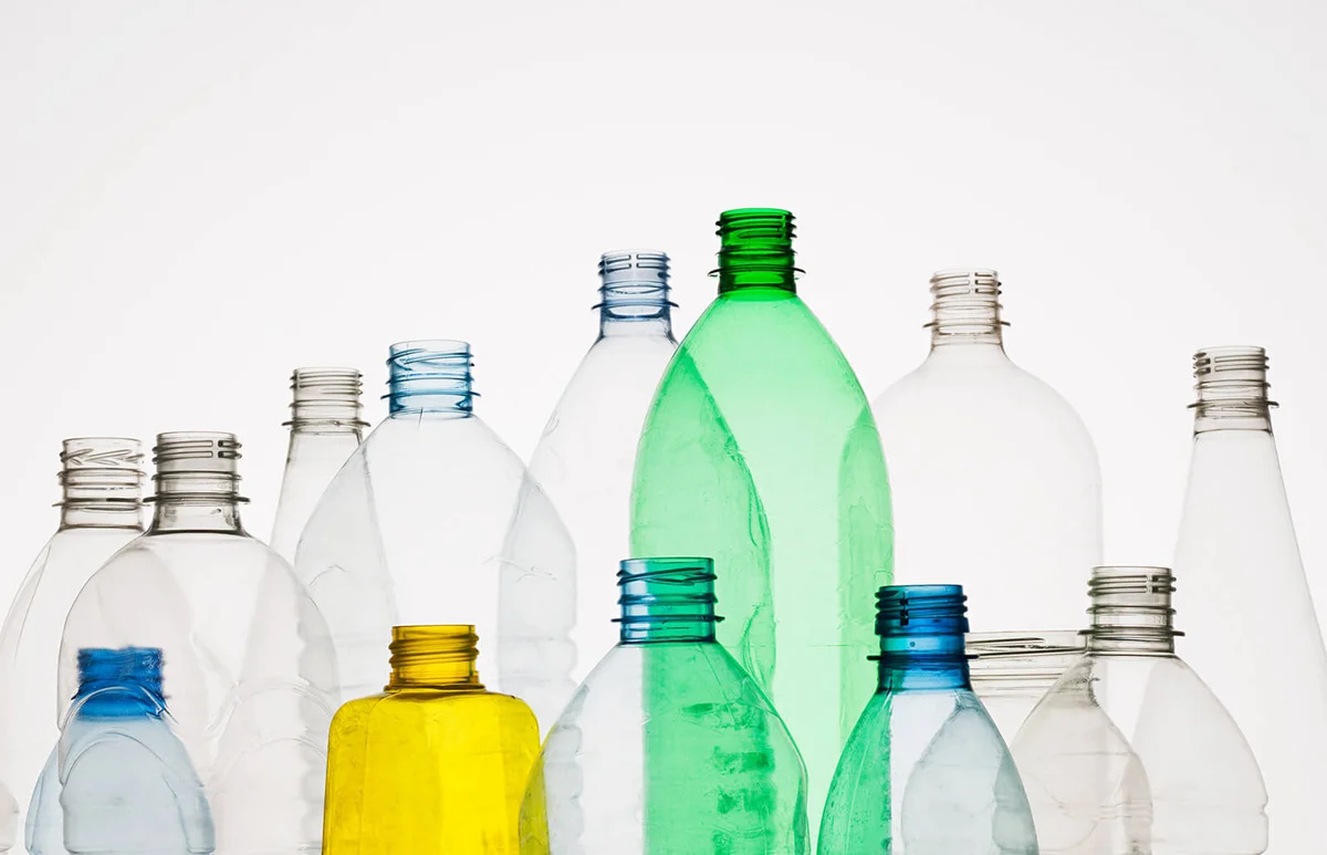 Empty plastic bottles