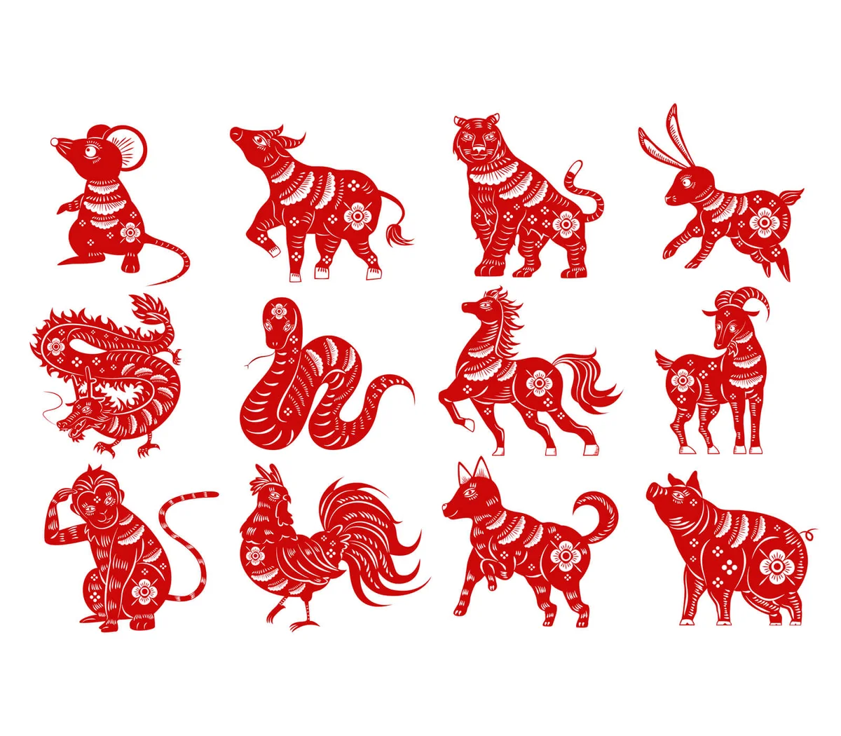 cartoon zodiac silhouette