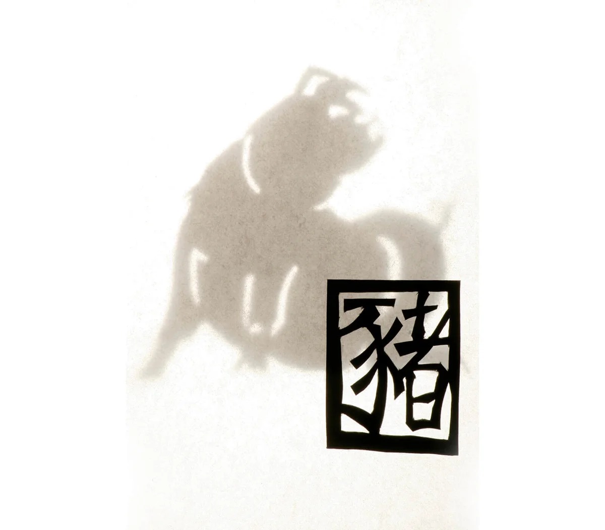 Papercut Zodiac - Pig