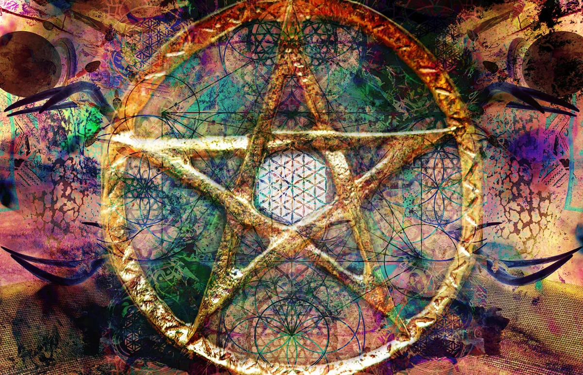 Abstract spiritual background