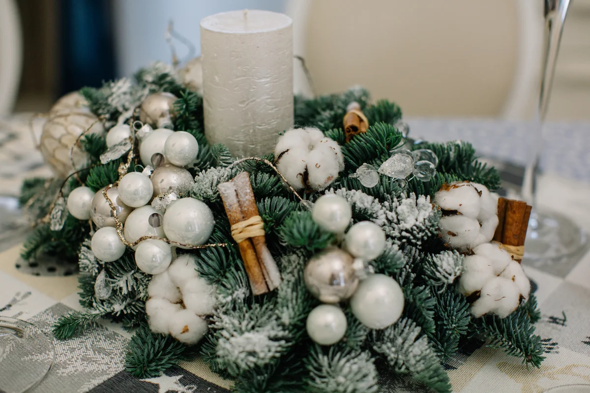 Christmas decoration on a table