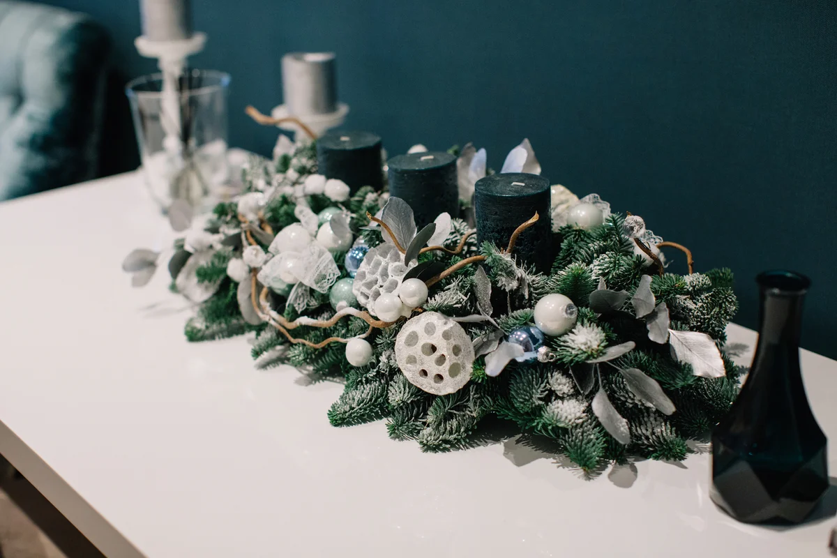 Christmas decoration on a table