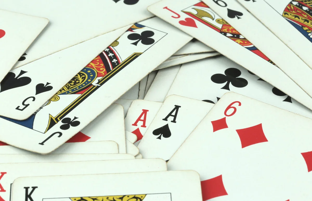 Full frame of Poker Gambling Cards