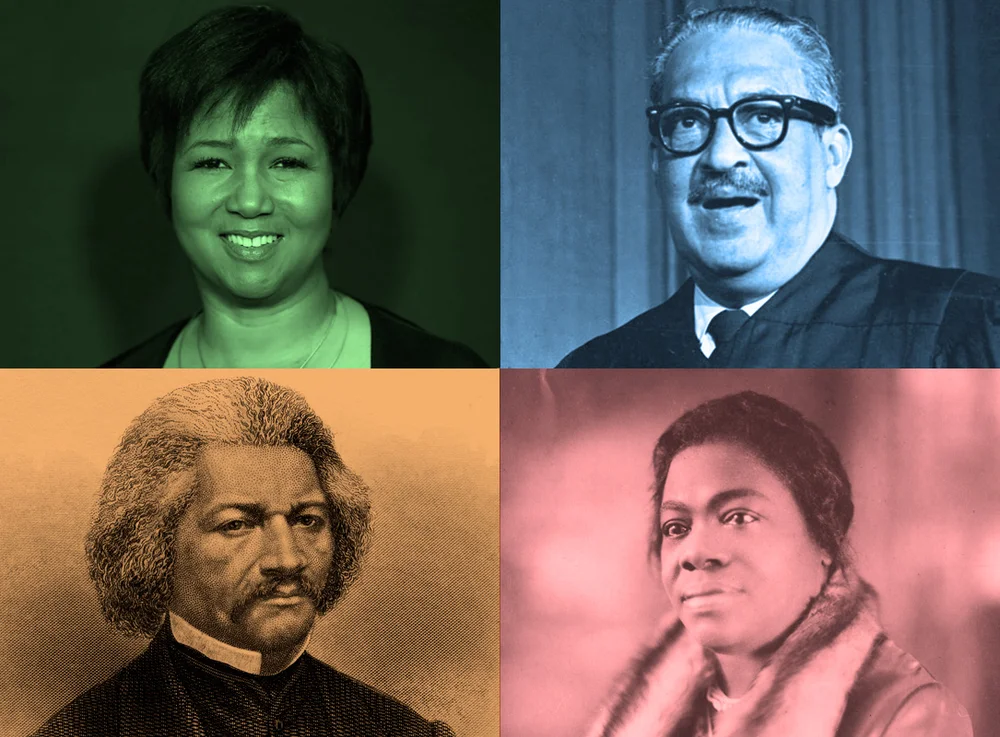 Astronaut Mae C. Jemison
Portrait Of Mary McLeod Bethune https://www.gettyimages.com/detail/93597489
Justice Thurgood Marshall https://www.gettyimages.com/detail/515036710
The American Writer And Former Slave, Frederick Douglass https://www.gettyimages.com/detail/167484256