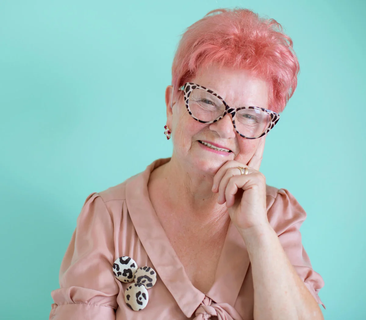 Fashionable senior woman