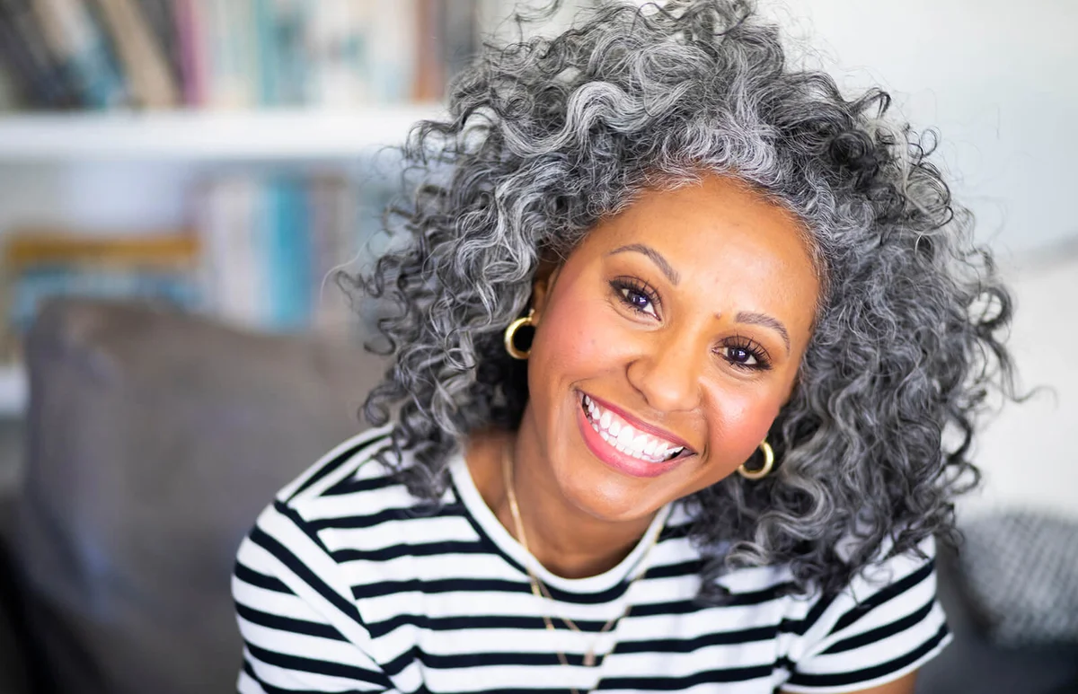 Closeup Headshot of a Beautiful Black Woman