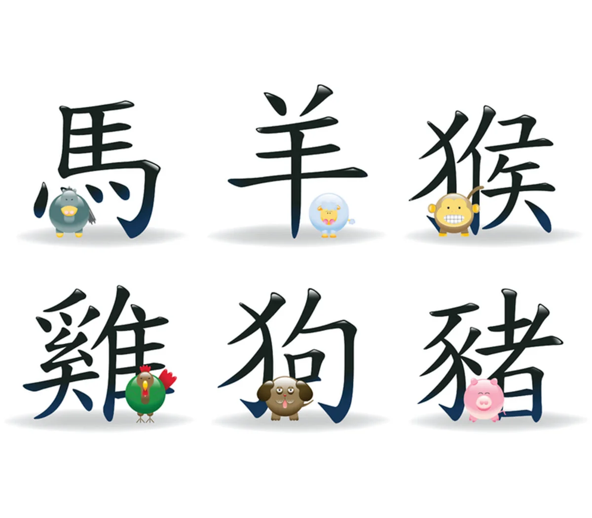Chinese Zodiac Astrology Icons | ID 6175473 © Mintymilk - Dreamstime.com