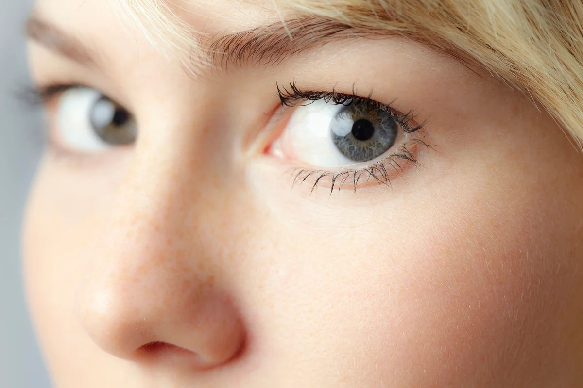 Eyes of young woman, close-up