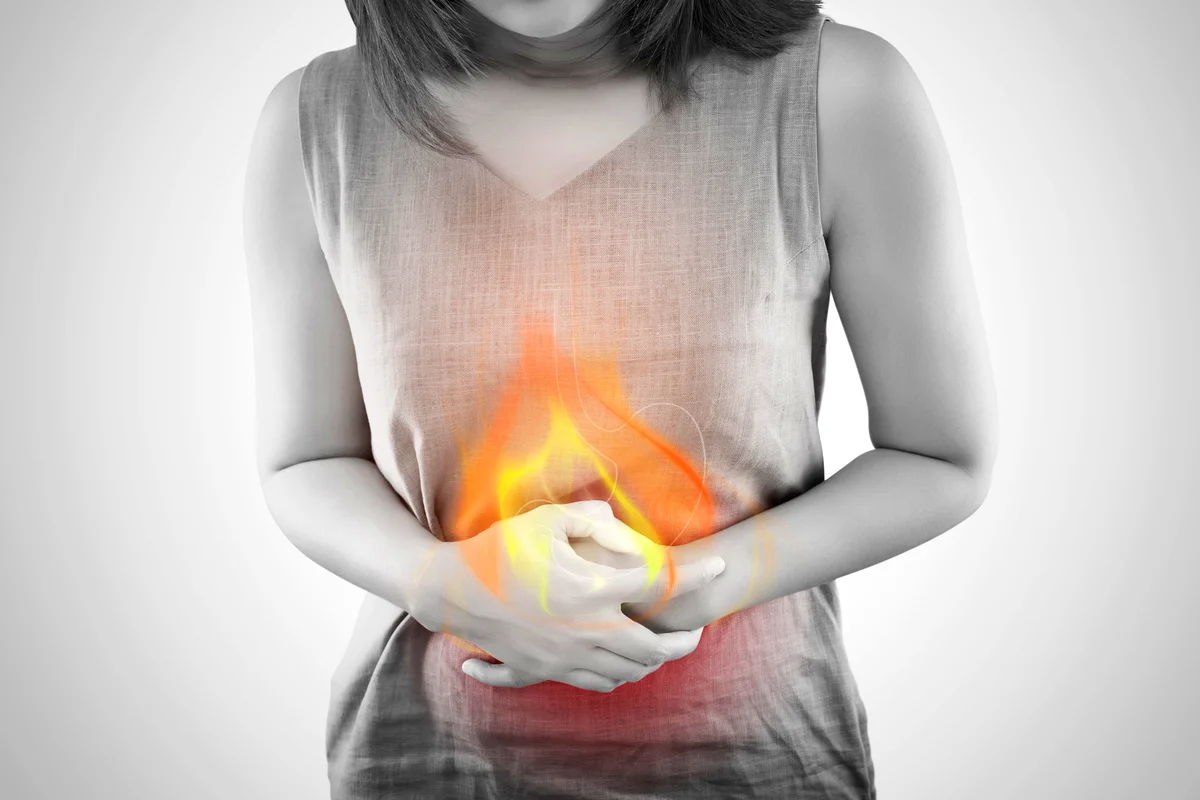 Fire Is On The Woman's Body