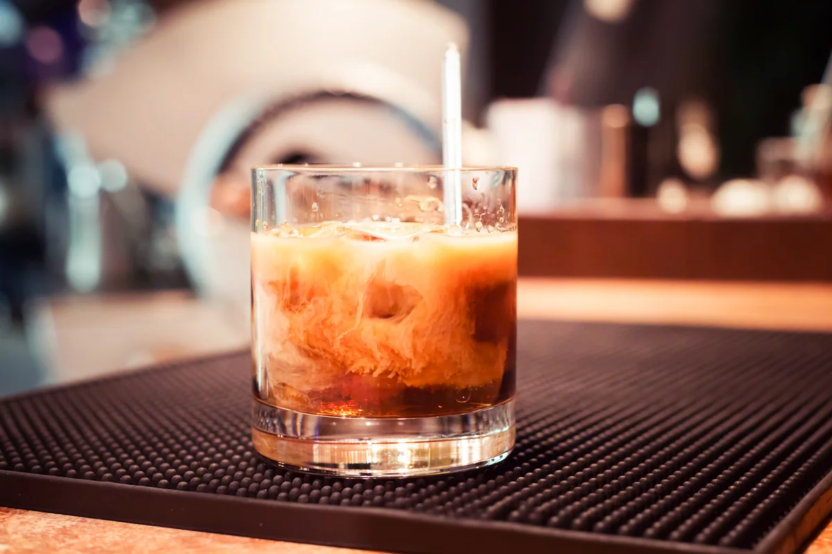 White russian cocktail