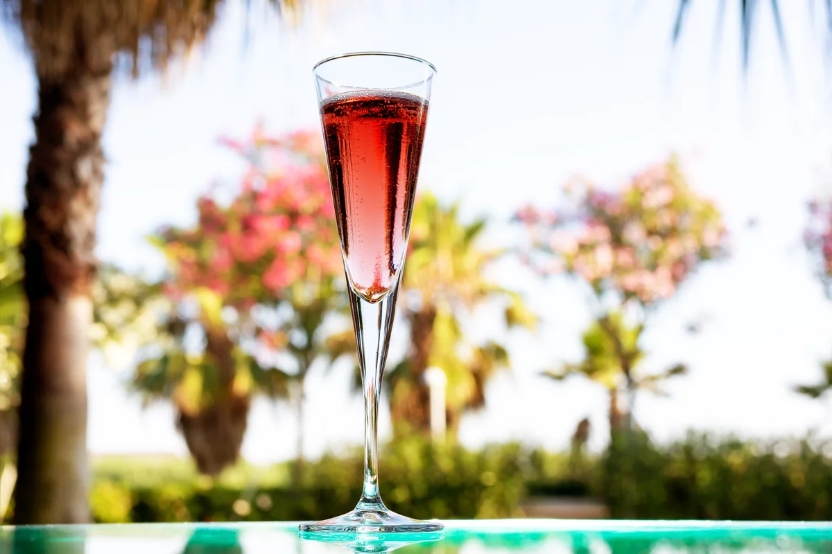 Glass of Kir Royal