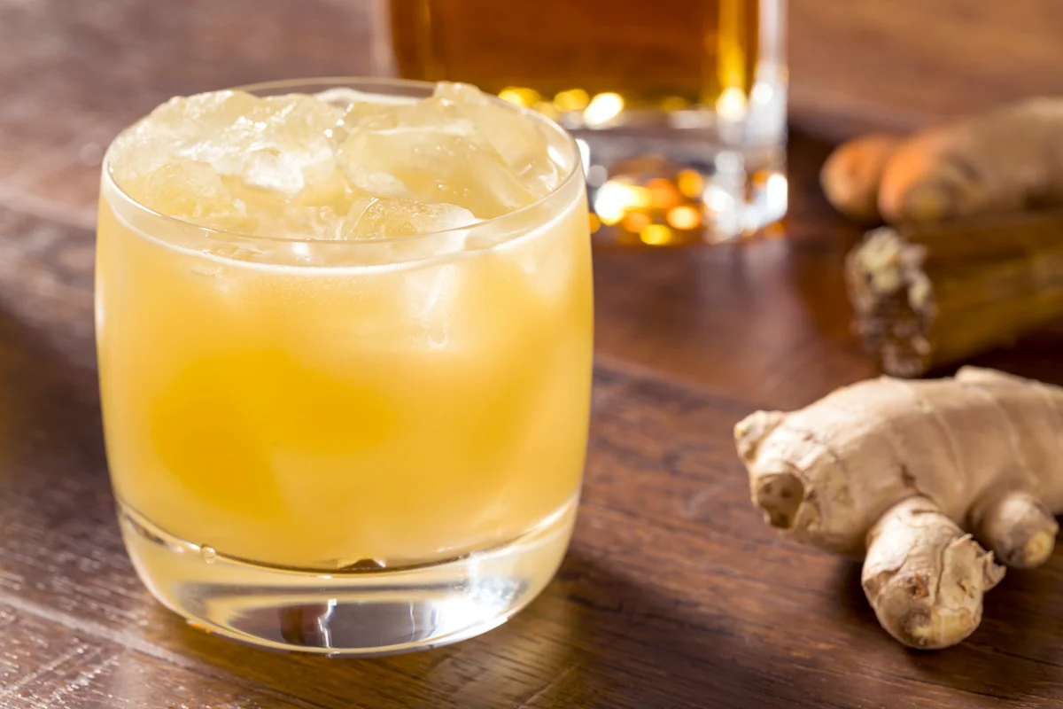 Alcoholic Scotch Penicillin Cocktail