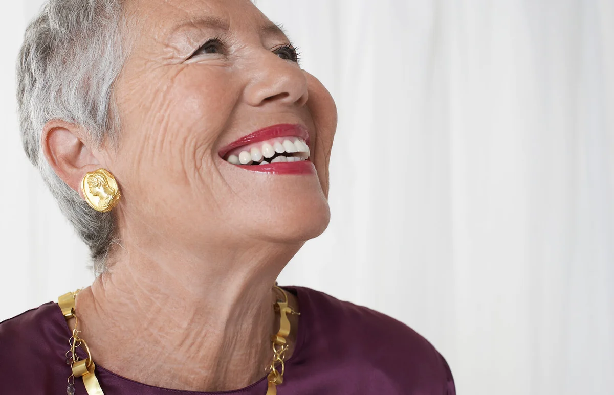 Senior woman in studio