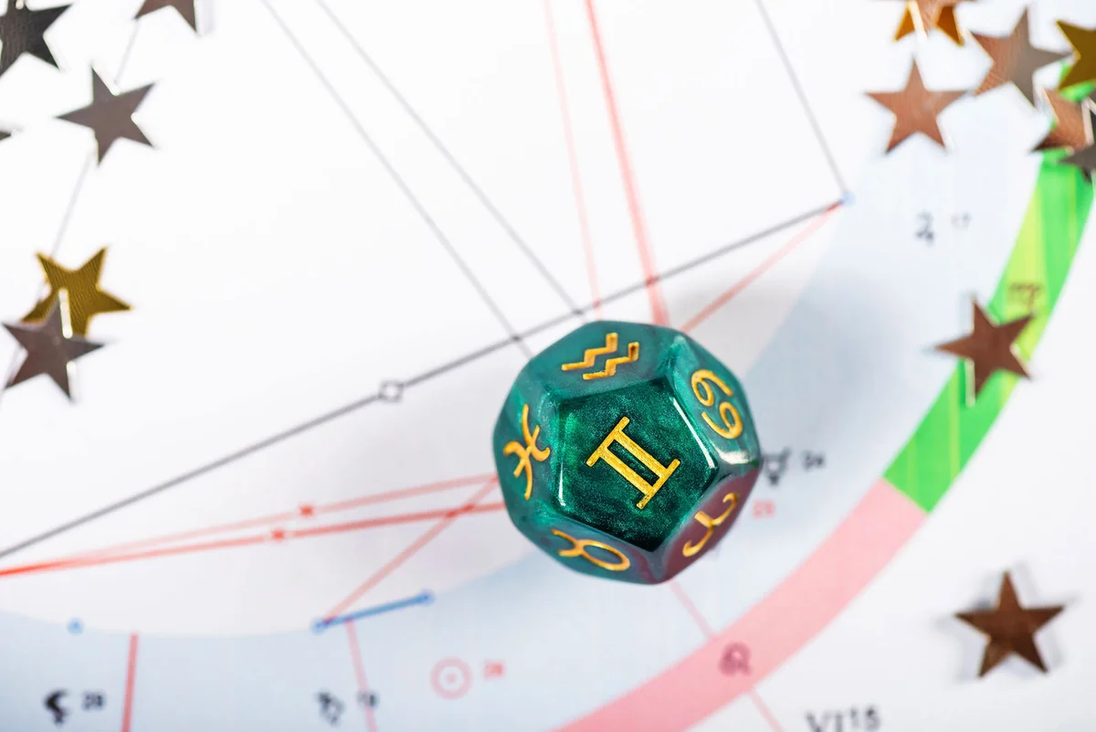 Gemini dice on natal chart