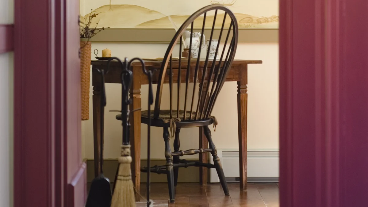 windsor chair at desk