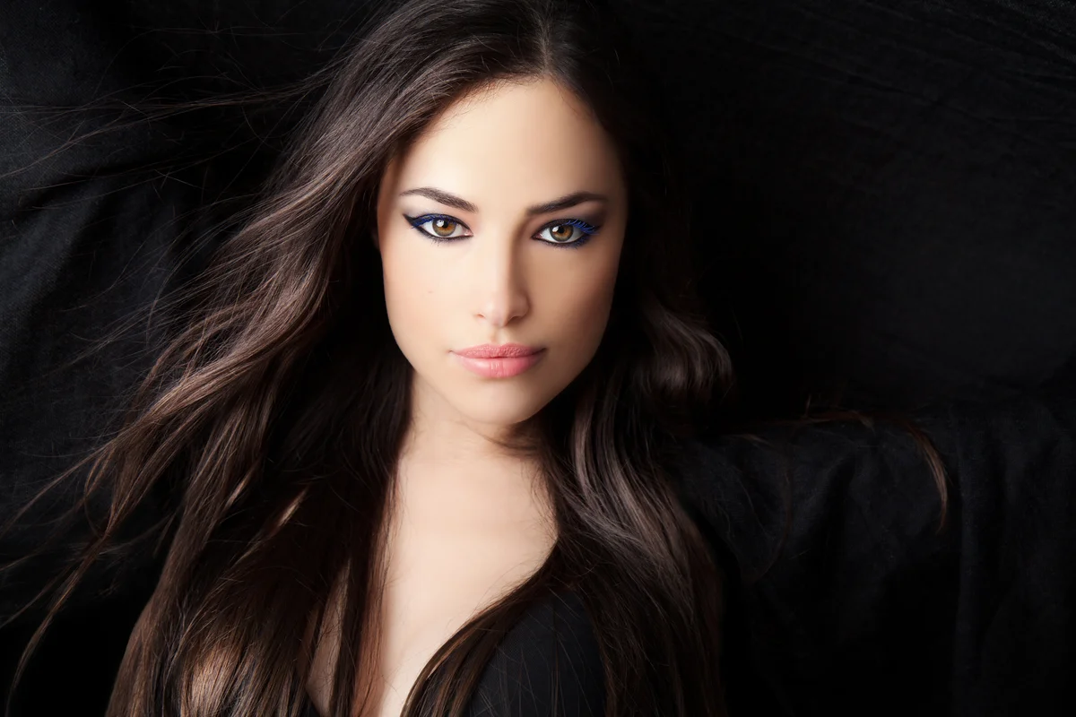 Beautiful woman portrait with expressive look