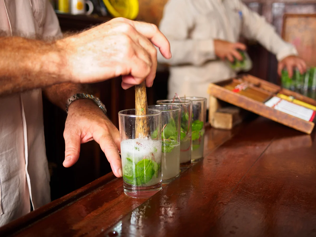 Mixing Mojitos in Havana, Cuba