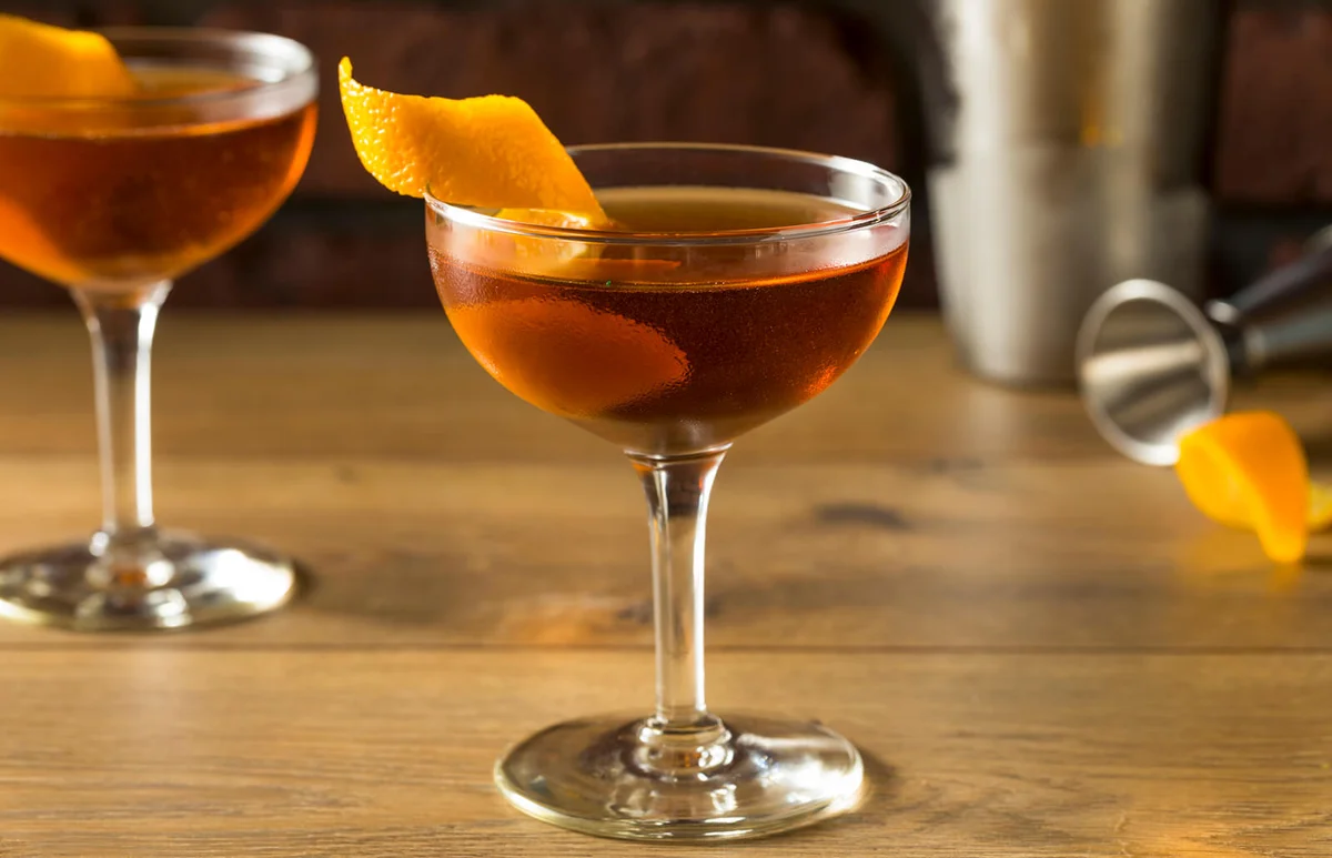 Alcoholic Martinez Cocktail with Gin