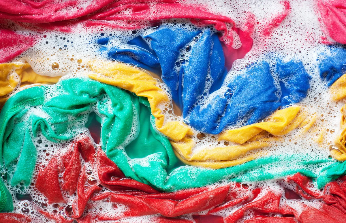 Full Frame Shot Of Colorful Laundry In Water