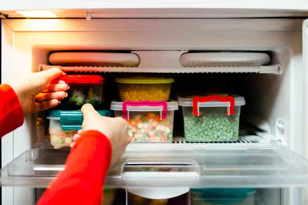 Taking food out of freezer