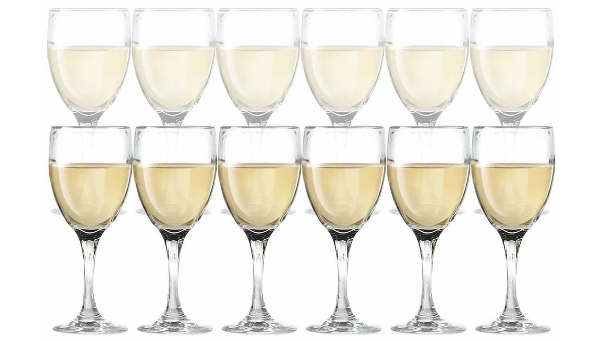 DailywareTM Set of 12 White Wine Glasses