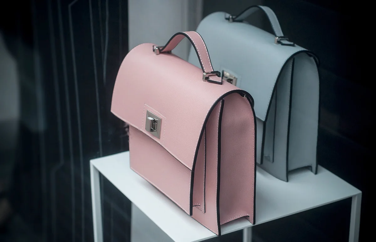 handbag in women fashion store showroom